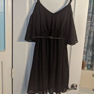 Torrid black dress with belt